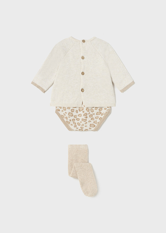 Conjunto jersey tricot y leotardo