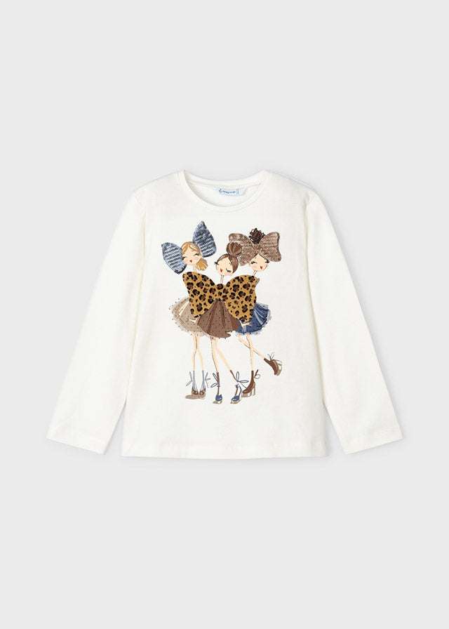 Camiseta manga larga serigrafía