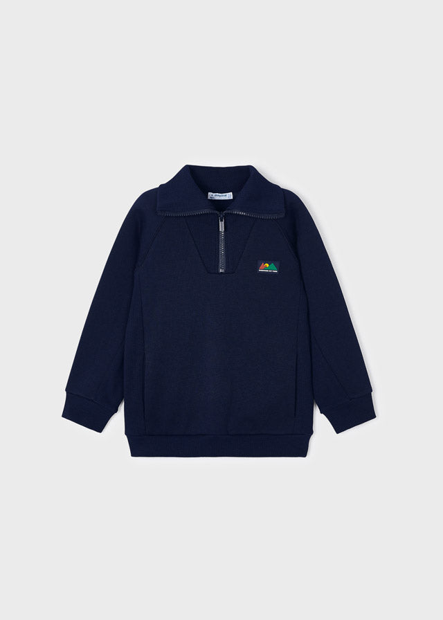 Sudadera cremallera marino