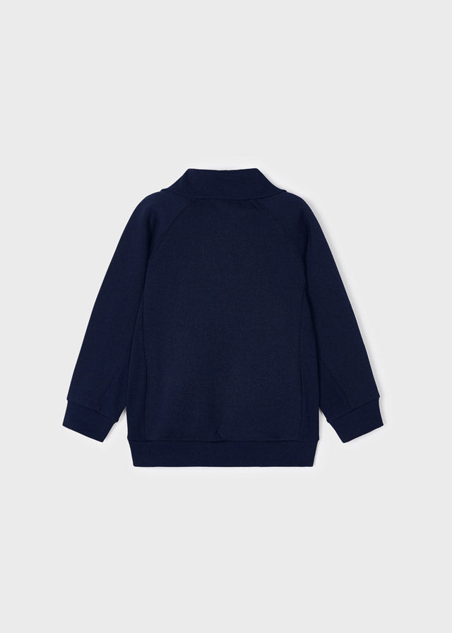 Sudadera cremallera marino