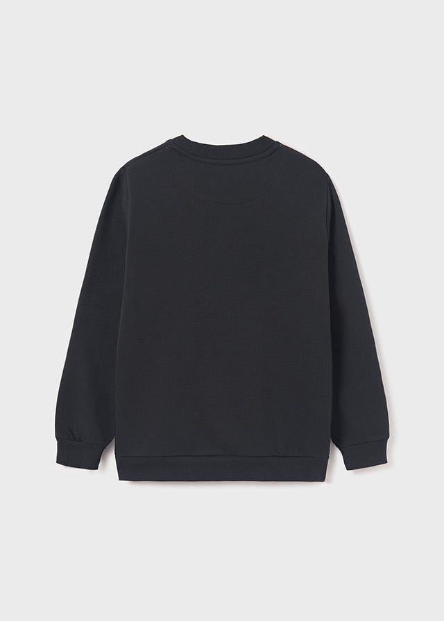 Sudadera embossed negra