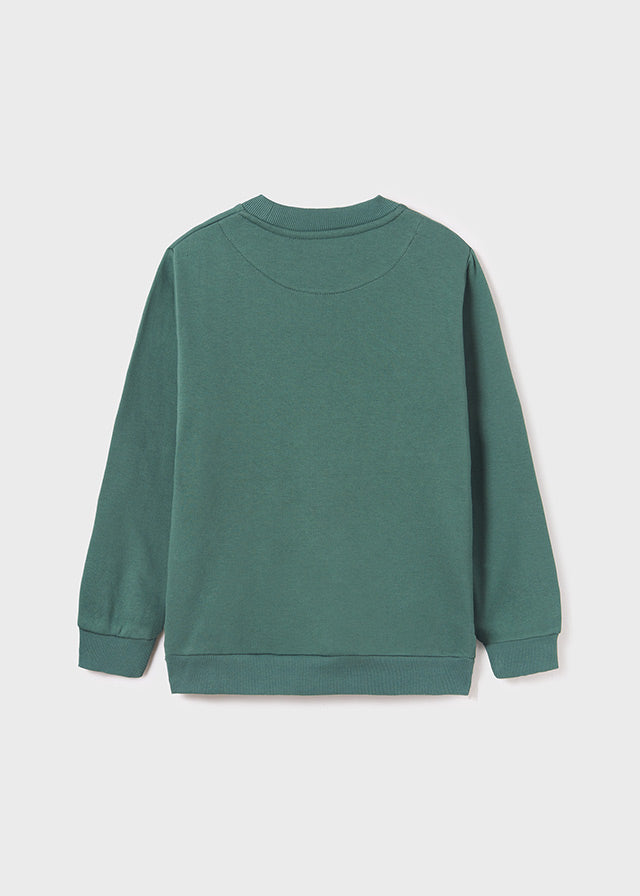 Sudadera embossed verde