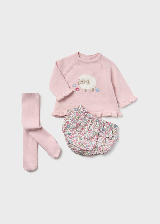 Conjunto jersey tricot braguita y leotardo