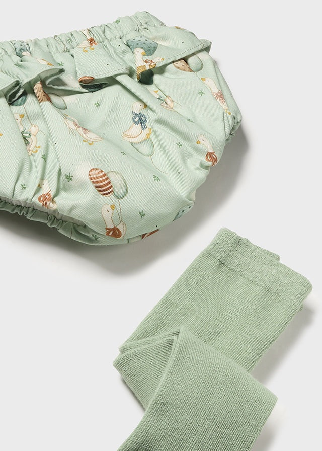 Conjunto jersey tricot braguita y leotardo