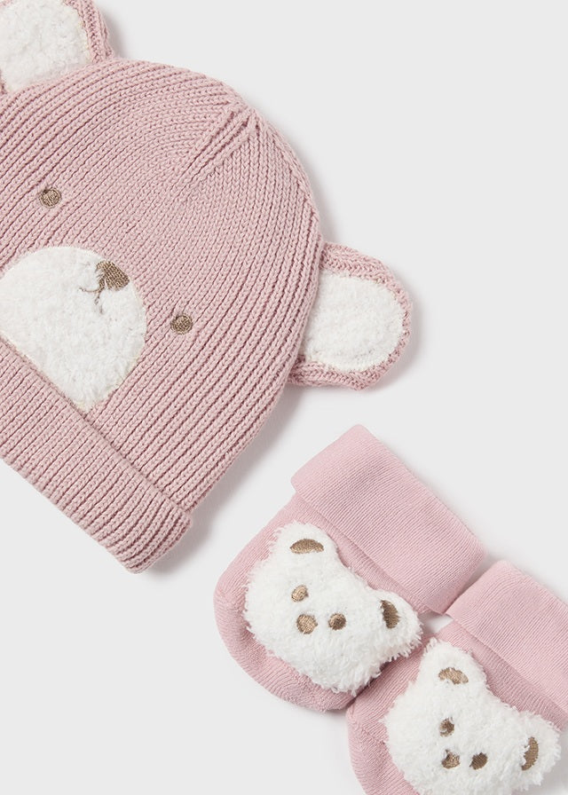 Set de gorro y calcetines manoplas