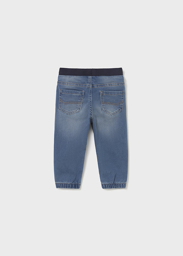 Pantalón soft denim jogger