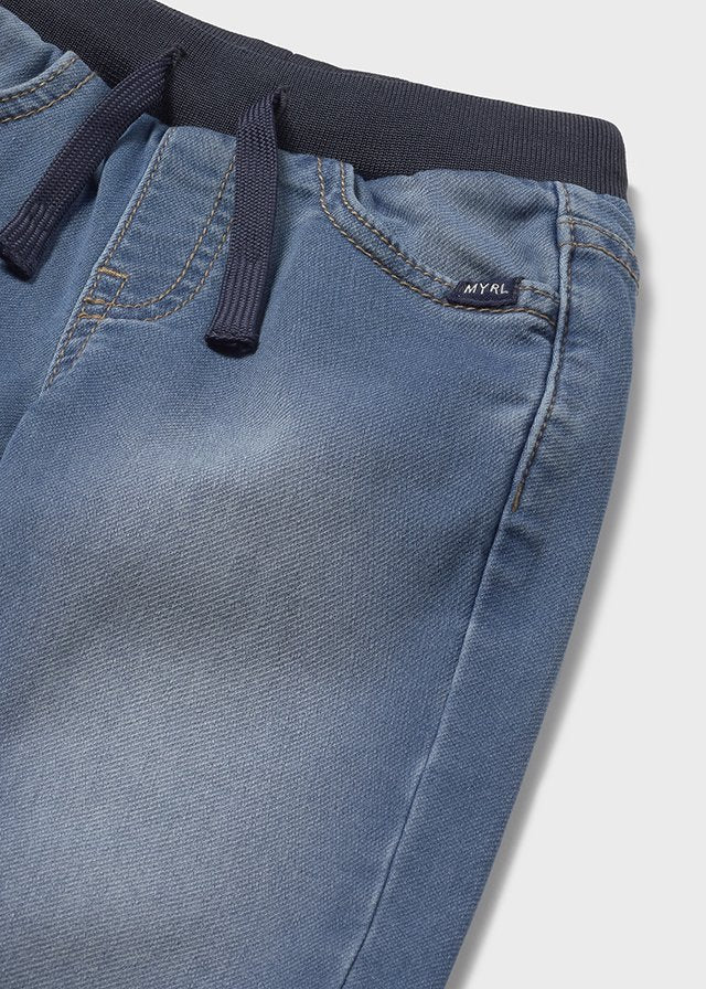 Pantalón soft denim jogger