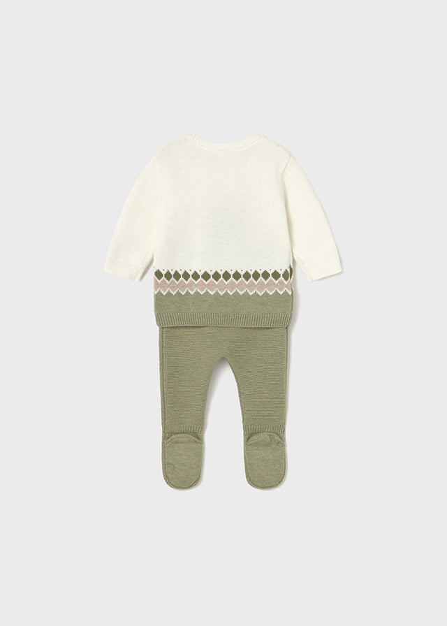 Conjunto polaina tricot