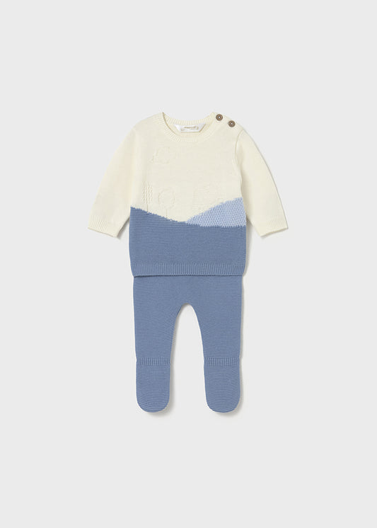 Conjunto polaina tricot
