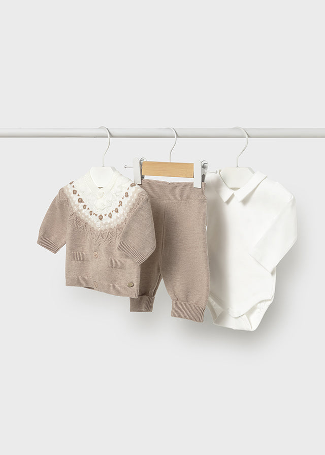 Conjunto de 3 piezas tricot