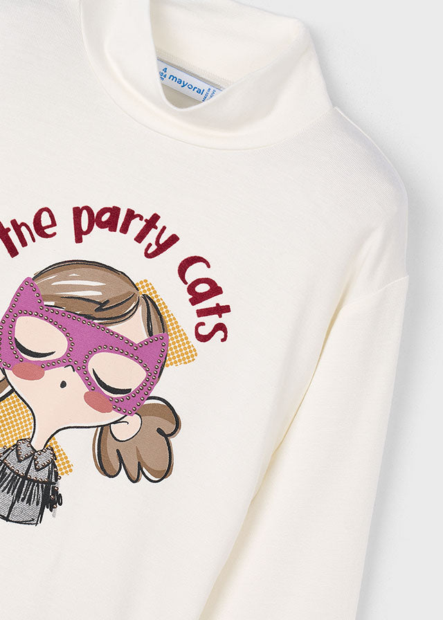 Camiseta semicisne