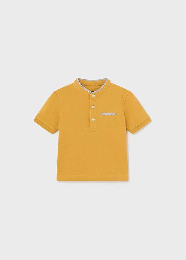 Polo manga corta cuello mao