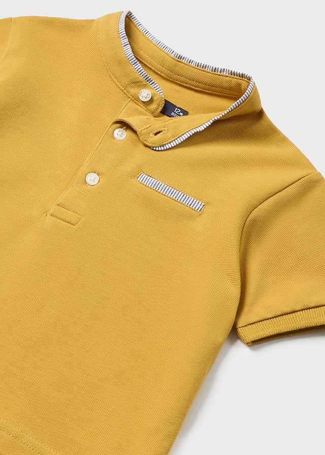 Polo manga corta cuello mao