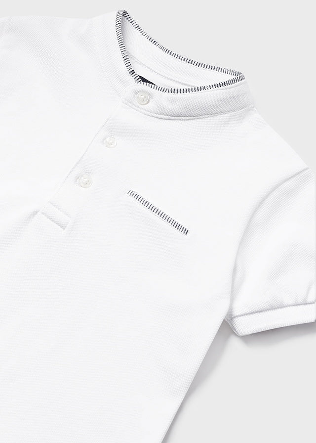 Polo manga corta cuello mao
