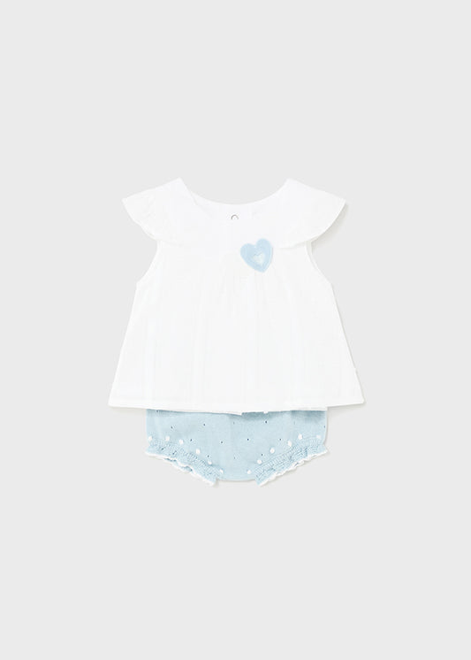 Conjunto vestir short tricot