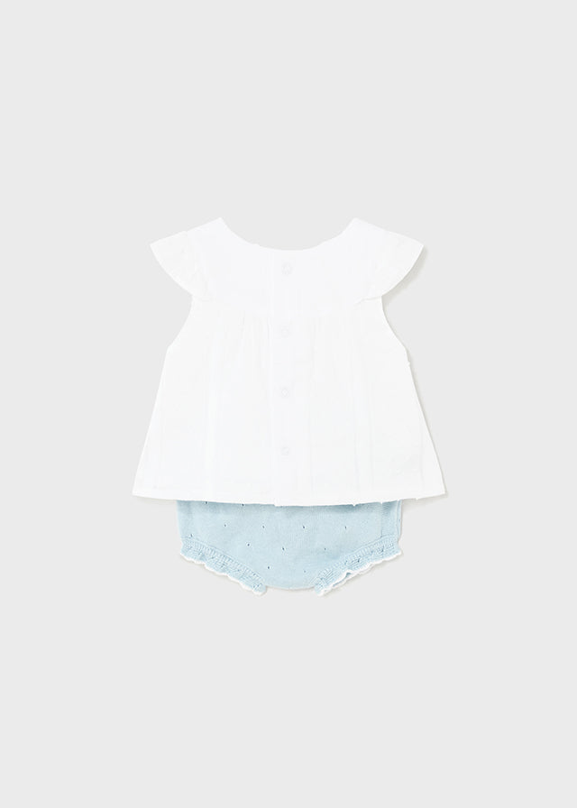 Conjunto vestir short tricot