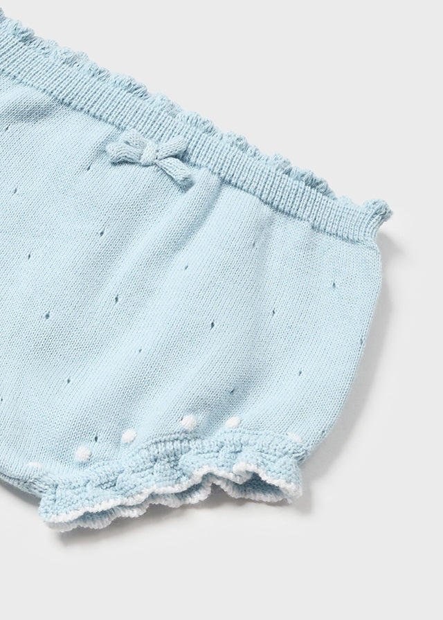 Conjunto vestir short tricot