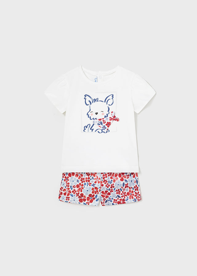 Conjunto camiseta y bermuda.