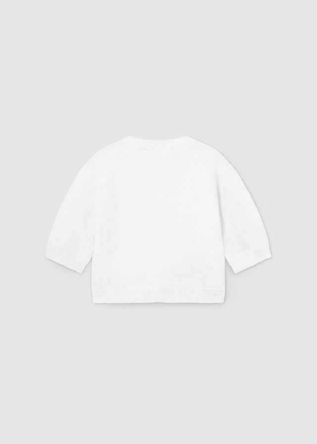 Cardigan tricot blanco