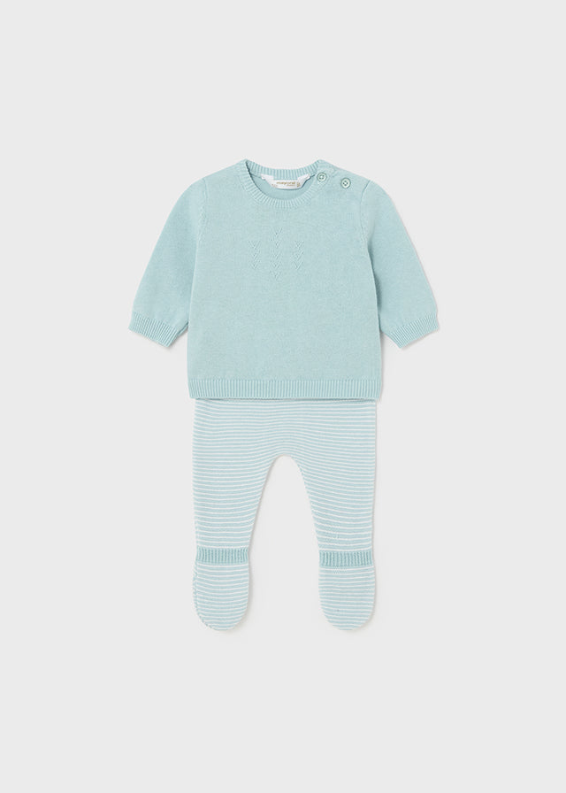 Conjunto polaina tricot