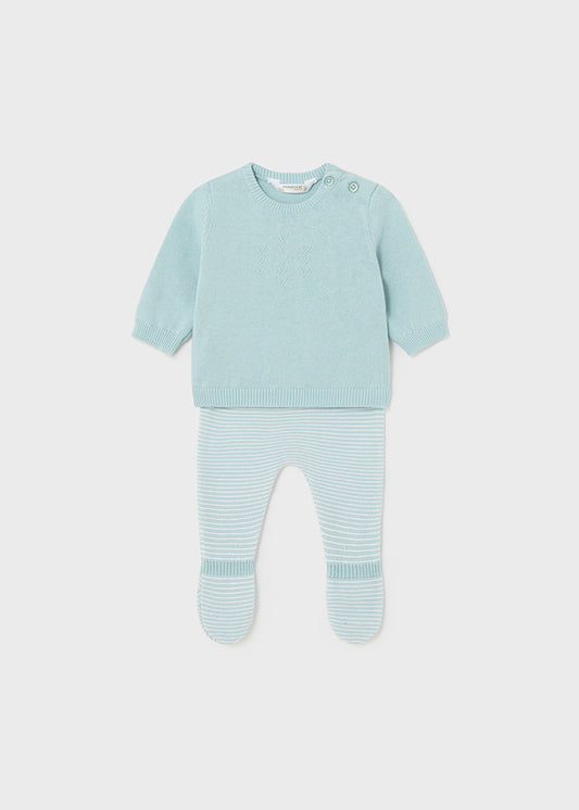 Conjunto polaina tricot