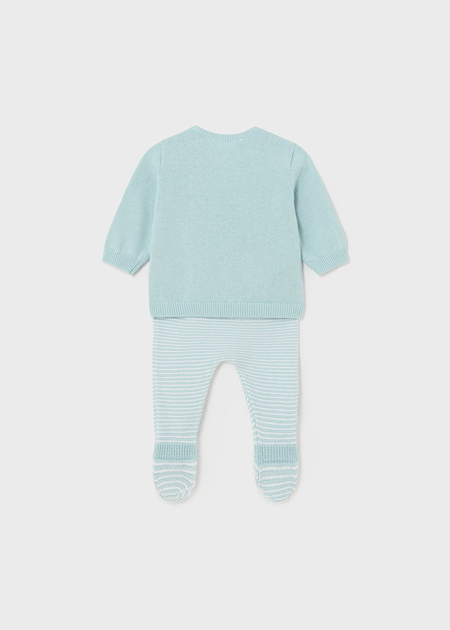 Conjunto polaina tricot