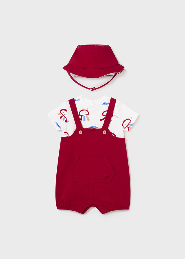 Pelele peto de punto y gorro