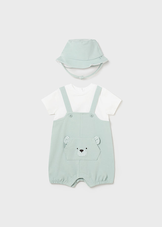 Pelele peto de punto y gorro