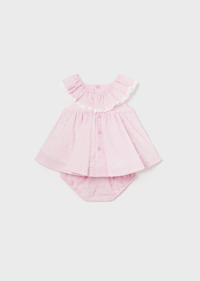 Vestido plumeti con braguita