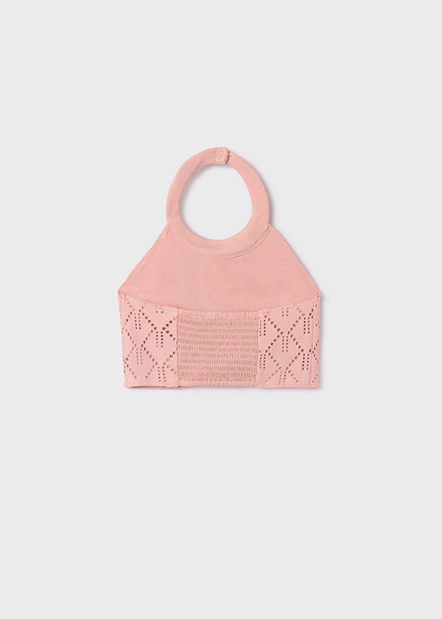 Top calado nude