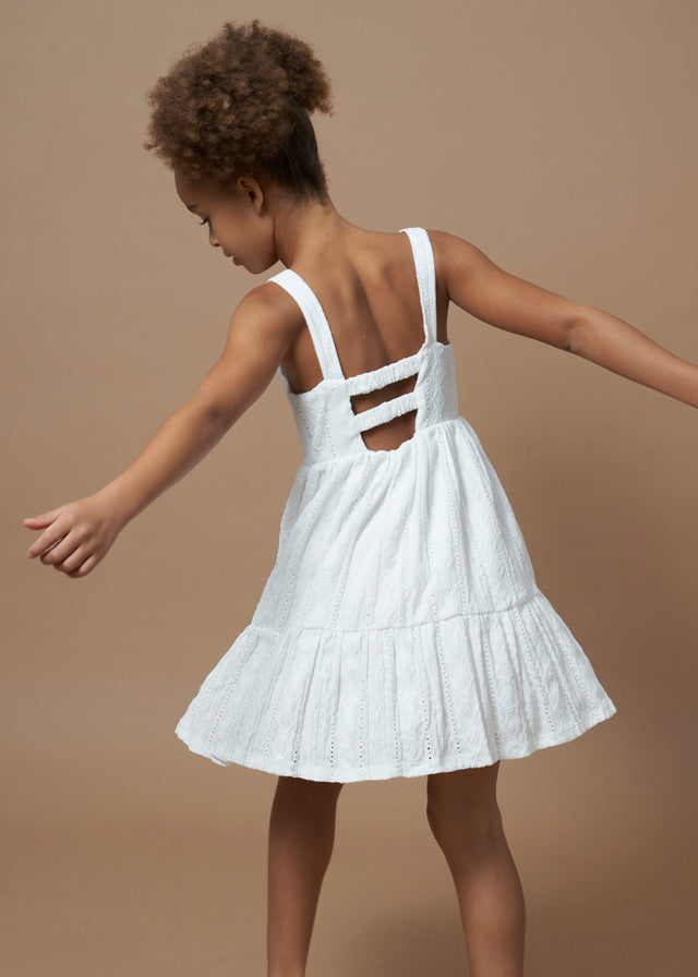 Vestido punto perforado