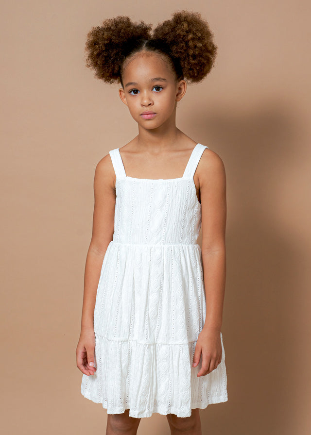 Vestido punto perforado