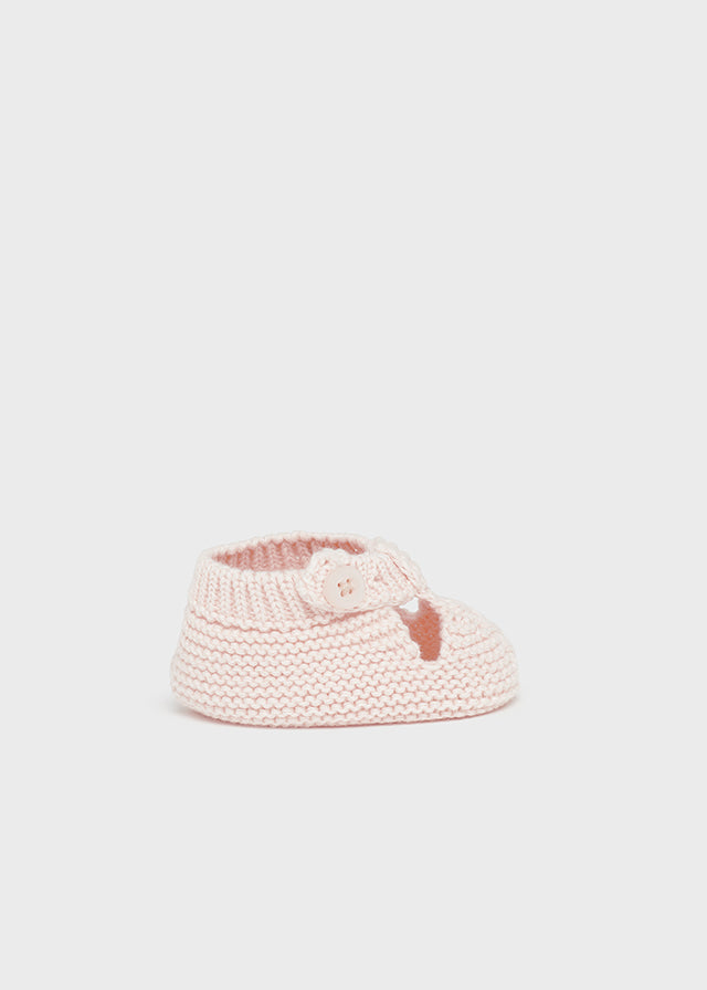 Patuco tricot en rosa nude.