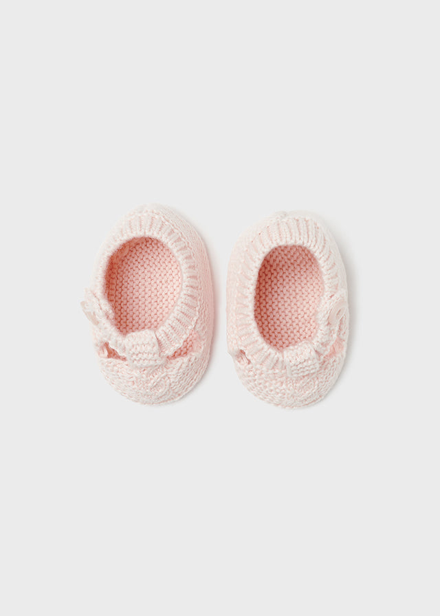 Patuco tricot en rosa nude.