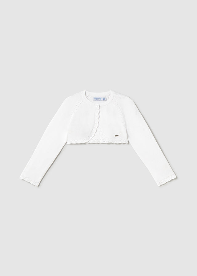 Bolero básico color blanco
