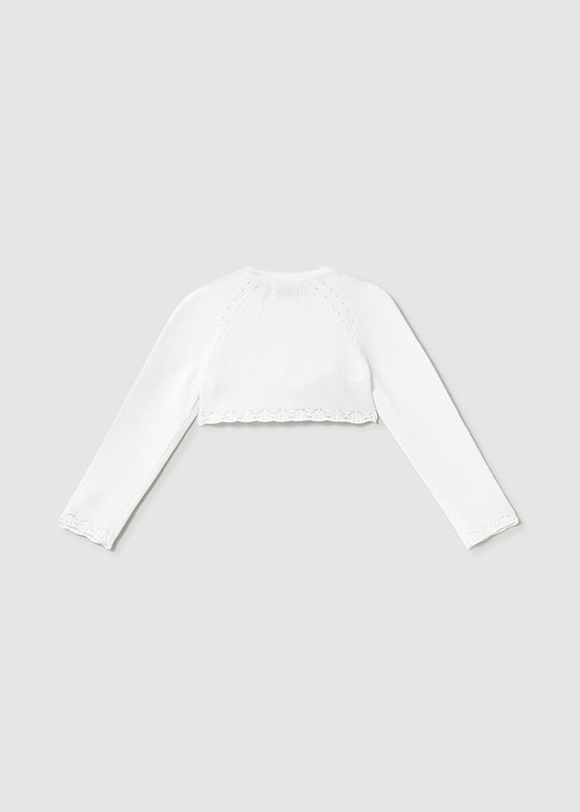 Bolero básico color blanco