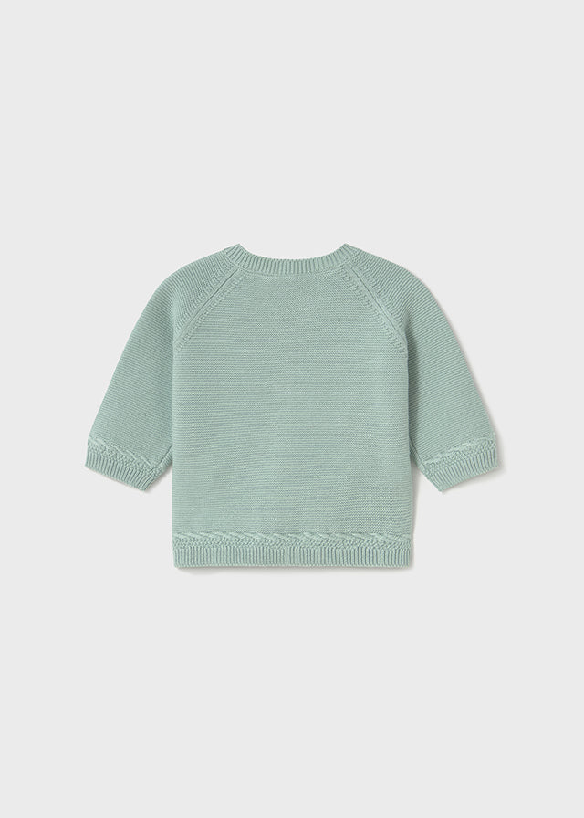Cardigan tricot en color verde