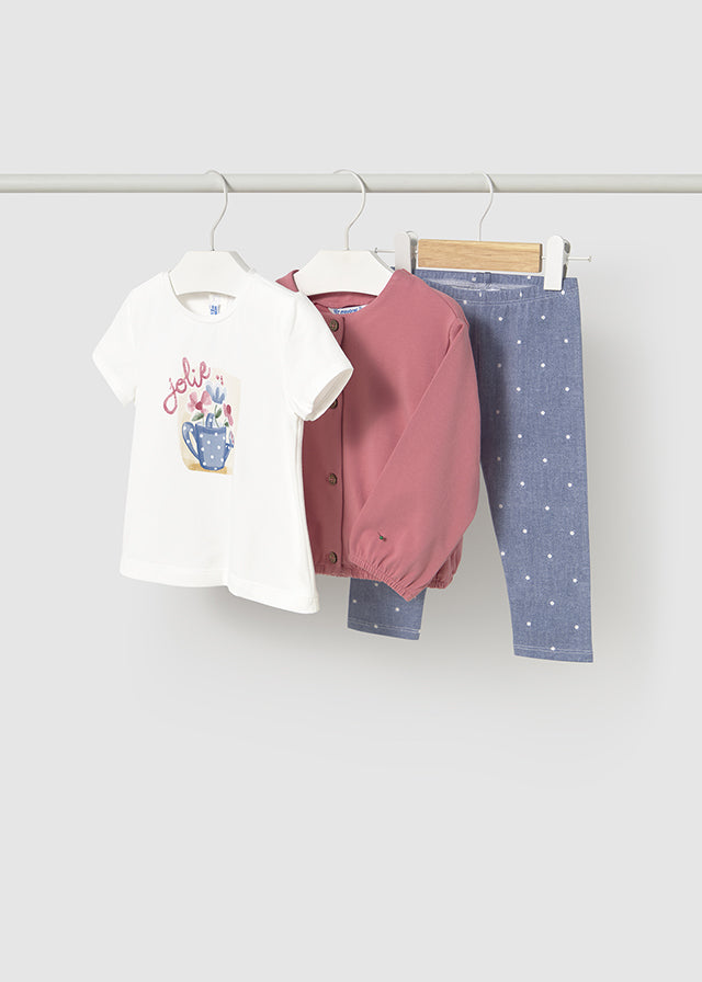 Conjunto de algodón 3 piezas
