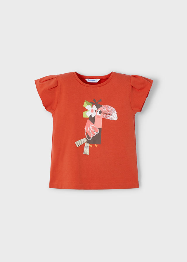 Camiseta naranaja