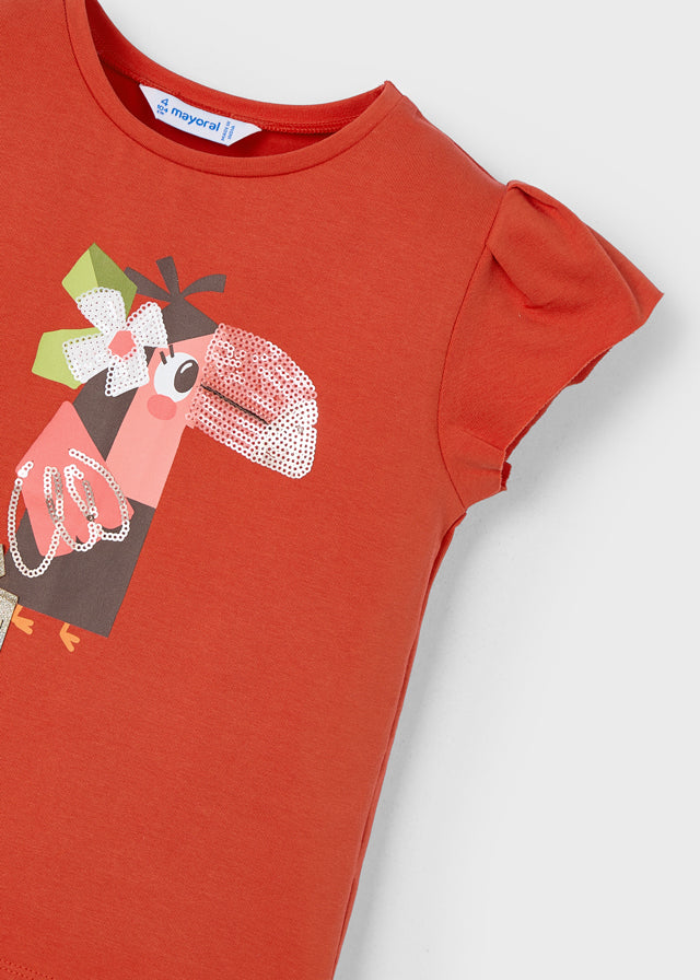 Camiseta naranaja