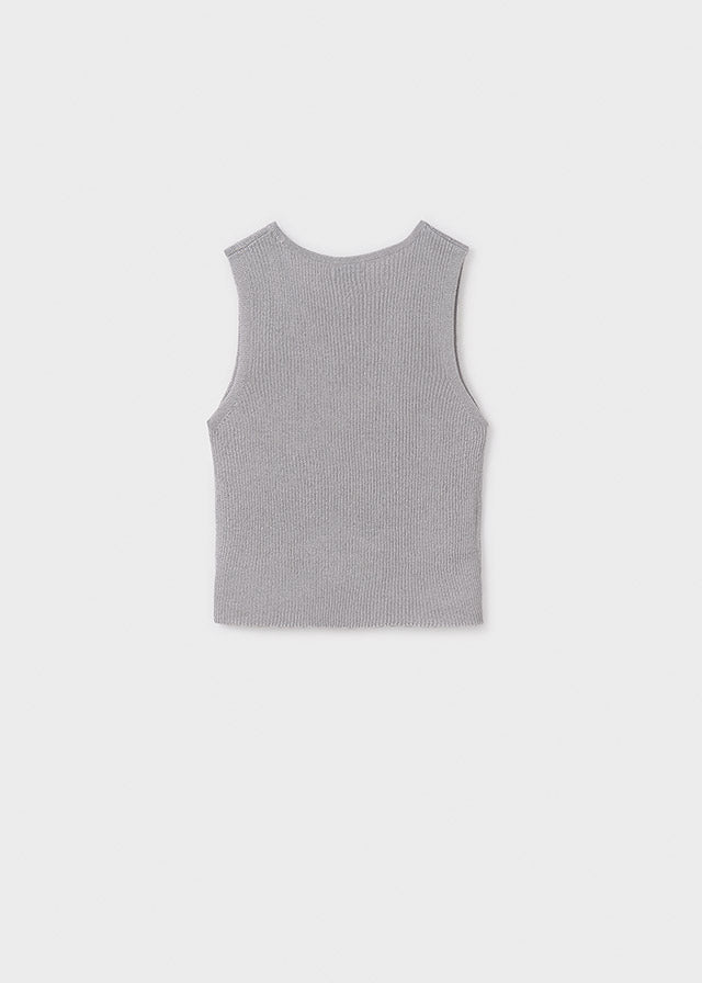Top tricot canalé