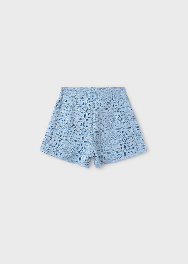 Pantalón corto encaje