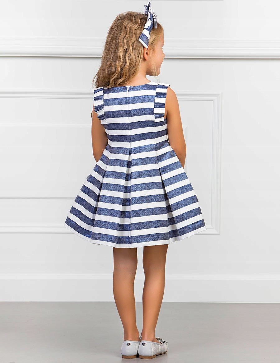 Vestido rayas brillo