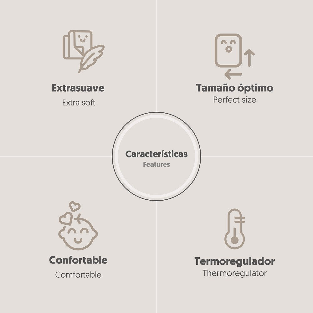 MANTA GRABADA LUNA ESTRELLAS AZUL