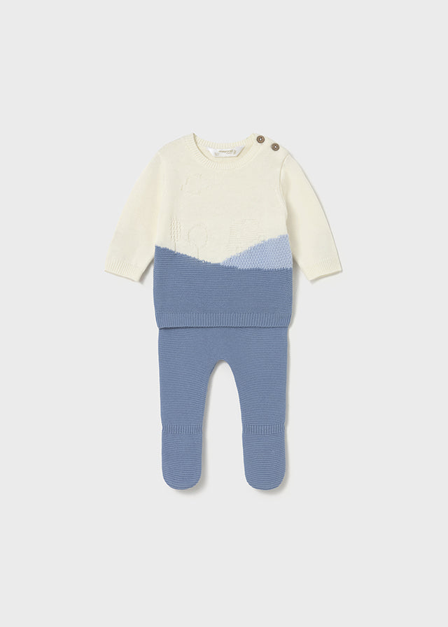 Conjunto polaina tricot
