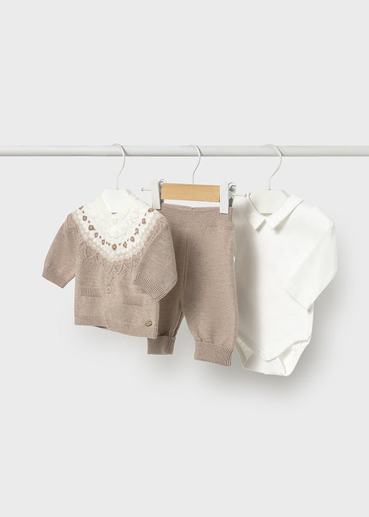 Conjunto de 3 piezas tricot
