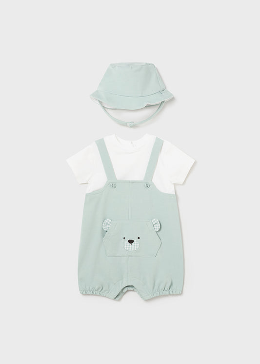 Pelele peto de punto y gorro