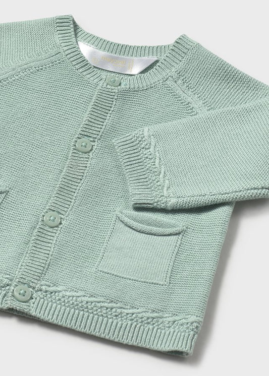 Cardigan tricot en color verde
