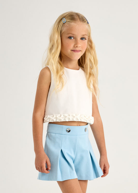 Pantalón corto celeste