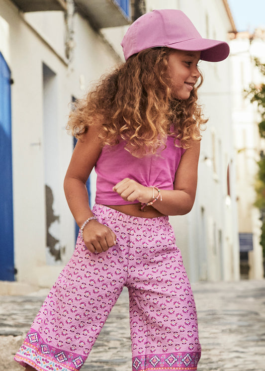 Conjunto top y pantalón estampado